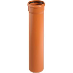 Wellker KG-buis DN 125 Afvoerbuis voor KG-systeem PVC - Coex SN 4, verschillende lengtes