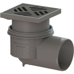 KESSEL Kelderafvoer Practicus zijdelingse afvoer 150x150 mm vloerafvoer wählbar met geurverzegeling