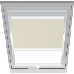 Roto privacyrolgordijn Beige 1-R03 doorzichtig, bediening handmatig, configureerbaar voor verschillende raamafmetingen