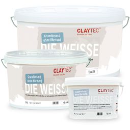 ClayTec Grondverf WIT glad zonder korrelstructuur