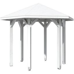 Skan Holz Pavillon Nancy Wit houten paviljoen verschillende maten, gelamineerd hout