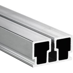 NATURinFORM Basisprofiel ALU voor wpc-terrasplanken en gevelbekleding Aluminium onderconstructie voor diverse bevestigingsmogelijkheden, 4000x22,5x40 mm