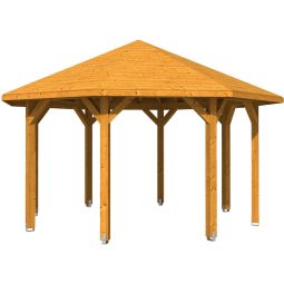 Skan Houtcomposiet Paviljoen Nice Eik Licht Houten paviljoen verschillende maten, lamineerhout