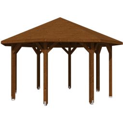 Skan Holz houten paviljoen Nice notenboom houten paviljoen verschillende afmetingen, gelamineerd hout