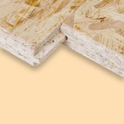 OSB-plaat 3 12 mm Nut en Feder 2050x675 mm Vochtbestendige OSB/3-plaat, LxB 2050x675 mm, met vierzijdige groef- en veringverbinding, formaldehyvrij