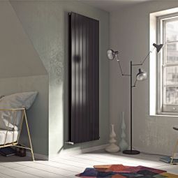 Ximax ruimteverwarmer P1 Duplex 180x59,5 cm 1576 Watt Antraciet RAL 7016 Dubbellaags en daardoor nog krachtigere versie van de Ximax P1, uit koudgewalst, poedergecoat radiatorstaal, geschikt voor elke gangbare centrale verwarming