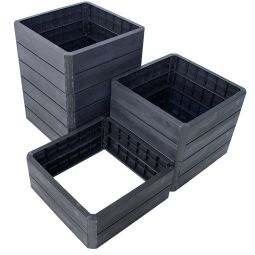 GRAF Garantia Verhoogde plantenbak Ergo Quadro grijs Plantenbak Set: 4 panelen incl. steekverbinders