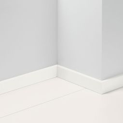 Parador plint Uni Wit watervast D001 plint Vochtbestendige afwerking in tijdloos wit, 2200 mm, vorm: SL 5