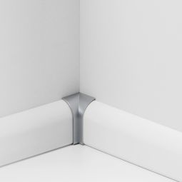 Parador binnenhoeken Type-2 plint alu-look voetlijsten 2 stuks, voor plinten SL2, SL3, SL4, SL6 en SL18