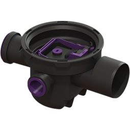 KESSEL Afvoerlichaam De Universale DN 100 3 Toestroomopeningen met Terugslagklep met twee terugklapkleppen, voor fecaliënvrij afvalwater