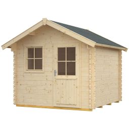 Skan Hout tuinhuis Porto tuinhuis verschillende formaten, Scandinavisch grenen, wanddikte 28 mm