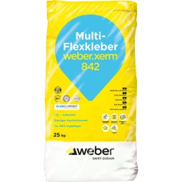 weber Tegellijm weber.xerm 842 Multi-Flexlijm zilvergrijs geschikt voor muur, vloer en vloerverwarming