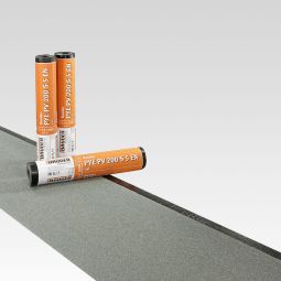 BAUDER Elastomeerbitumen lasbaan PYE PV 200 S5 EN leisteen natuurlijk Bovenzijde: Leisteen naturel, Onderzijde: Flammfolie, Dragertoplaag Polyestervlies 250 g/m², 5 m²/Rol