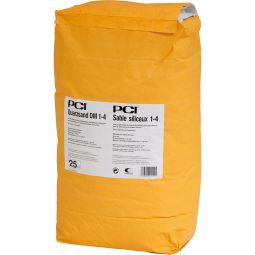 PCI Kwartszand DM 1-4mm voor Epoxyhars Drainmortel Grijs 25 kg zak, op balkon en terras