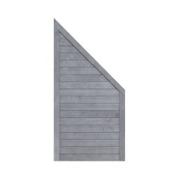 TraumGarten schutting Hout NEO DESIGN Grijs Aansluiting Zichtscherm Lamellenomheining 89x178cm op 89cm