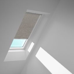 VELUX Rolgordijn Grijs 4161 Standaard privacyrollo met geleiderails, geschikt voor verschillende VELUX dakramen