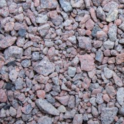 Granitensplit Schotse graniet verschillende korrelgroottes