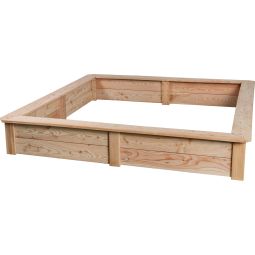 BEO 4-Hoek-Maxi-zandkak 200x200 cm Europees larikshout, profieldikte 22 mm, hoogte 31 cm