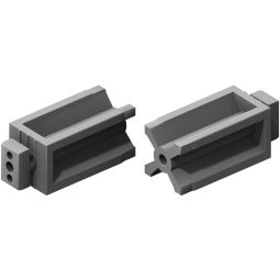 TraumGarten DreamDeck ALU onderconstructie hoog verbinder T-Verbinder 10er-Set voor DreamDeck ALU UK hoog 40x40 mm, inclusief schroeven, ideaal voor stabiele raam- en dwarverbindingen