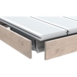 TraumGarten WPC-terrasplank Afwerkingslijst DREAMDECK BiColor Zand Afmetingen (LxBxH): 2000x80x10mm