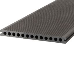TraumGarten-terrasplank 23x240mm DreamDeck WPC Plus XL antraciet verschillende lengtes beschikbaar
