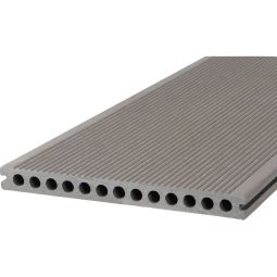 TraumGarten WPC-terrasplanken 23x240mm DreamDeck WPC Plus XL grijs verschillende lengtes te kiezen