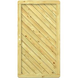 TraumGarten Schutting GADA Hout Poort met Slotboringen massief, fijnvertakt grenenhou (kdi), hoge stabiliteit, 98x179 cm