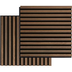 FibroTech akoestische panelen SQUARE Oiled Oak - Eik geoliede geluidabsorberend wandpaneel en plafondpaneel, 520x520x22 mm, 1 pack = 2 stuks