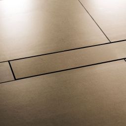 Schlüter-KERDI-LINE D douchegoot afdekking V4A roestvrijstaal beglazend en framerloos, geschikt voor alle afdekningshoogten