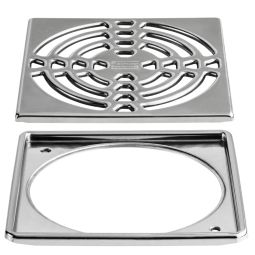Schlüter-KERDI DRAIN R afdekkingsrooster 15x15cm Renovatieraoster voor bestaande vloerafvoeren