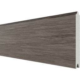 TraumGarten schutting SYSTEM ALU PLUS enkelprofiel Vintage-Oak zichtscherm steekzaun lamellenomheining Breedte: 178 cm of 238 cm