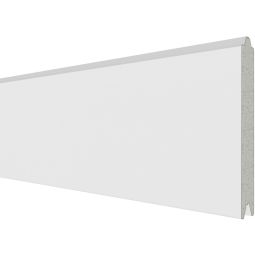TraumGarten schutting SYSTEM ALU PLUS Enkel profiel Wit Zichtscherm Steekzaun Lamellenomheining Breedte: 178 cm of 238 cm