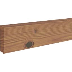 TraumGarten schutting SYSTEM Ruitpatroon Thermo-Hout Enkelprofiel Profiel 10x2x178 cm in ruitpatroonontwerp, thermisch behandeld, inkortbaar en weerbestendig – voor individuele hekoplossingen