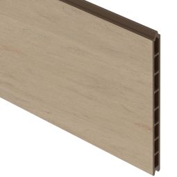 TraumGarten schutting WPC XL Enkelprofiel Zand Zichtscherm Steekzaun Lamellenomheining Enkelprofiel 30x2x178,3 cm, glad & inkortbaar – ideaal voor speciale velden, aanvullingen & reparaties
