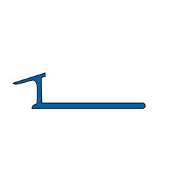 BLANKE Tegelstrip Tapijt-overgangsprofiel Aluminium zilverkleur mat 10mm Lengte 1m, voor naadloze overgang van tegels naar tapijt