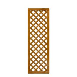 TraumGarten schutting rankrooster diagonaal hout bruin plantensteun zichtscherm passend bij de series ARZAGO en COMO, 59x179 cm