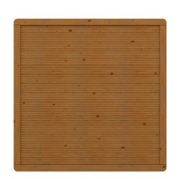 TraumGarten schutting ARZAGO hout bruin zichtscherm lamellenomheining versterkte framewerk, lamellen glad gescaaft, 179x179 cm