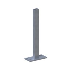 TraumGarten Paaldrager SYSTEM Klempaal-drager Opschroeven om op te schroeven, LxBxD: 61x16x8 cm