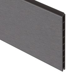 TraumGarten schutting WPC XL Enkel profiel Antraciet Zichtscherm Steekzaun Lamellenomheining Enkelprofiel 30x2x178,3 cm, glad, inkortbaar & weerbestendig – ideaal voor reparatie & maatwerk
