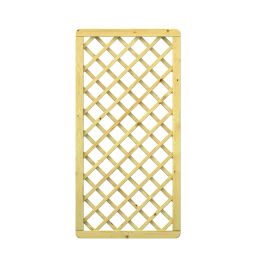 TraumGarten schutting houtwerk XL rankrooster zichtscherm Plantensteun in verschillende maten, met roestvrijstalen klemmen bevestigd, maaswijdte: 10x10 cm