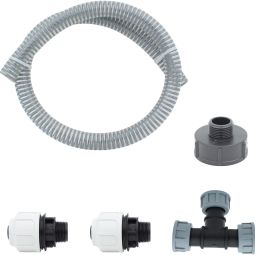 Wellker IBC Tankverbindingset Quick uitbreiding DN25 Voor de verbinding van een extra IBC tank per DN25 slang met S60x6 (DN50) IG aansluiting