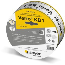 Isover Kleefband Vario KB1 40mx60mm, voor luchtdichte verkleving, met de hand scheurbaar