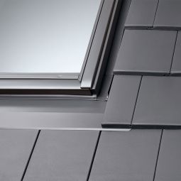 VELUX-dakraamgootstuk EDT 1000 platte dakpan voor dakpannen van 1,5 tot 4 cm hoogte incl. aansluitingsschort BFX