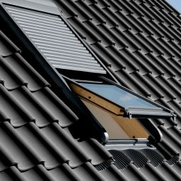 VELUX Elektro-Rolluiken SML 0000S Aluminium Donkergrijs zonder besturingsunit KUX 110, 5 jaar garantie