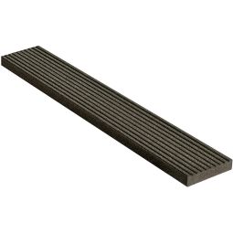 NATURinFORM WPC Heipaal voor WPC-terrasplanken anthraciet 68x15x4000 mm, ter verblending van de onderconstructie