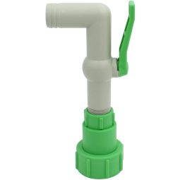 Wellker IBC-kogelsluiter PVC met bescherming tegen verdraaiing S60x6 1 1/4