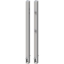 TraumGarten schutting Torporaal Enkel poort voor in te betonneren 2er-Set Zilver 2-delige set voor in beton te storten, inclusief aangelaste poortophanging, verzinkt en poedergecoat