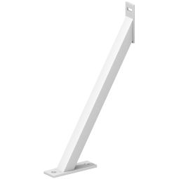 TraumGarten schutting Windanker Plus wit ter beveiliging tegen wind en windstoten, metaal, 47x30x5 cm