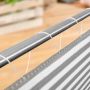 Windhager balkonscherm SYLT grijs wit privacyscherm