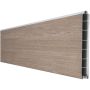 GroJa BasicLine smal PVC-steekzaun schutting Sheffield Oak Enkelprofiel Zichtscherm Lamellenomheining